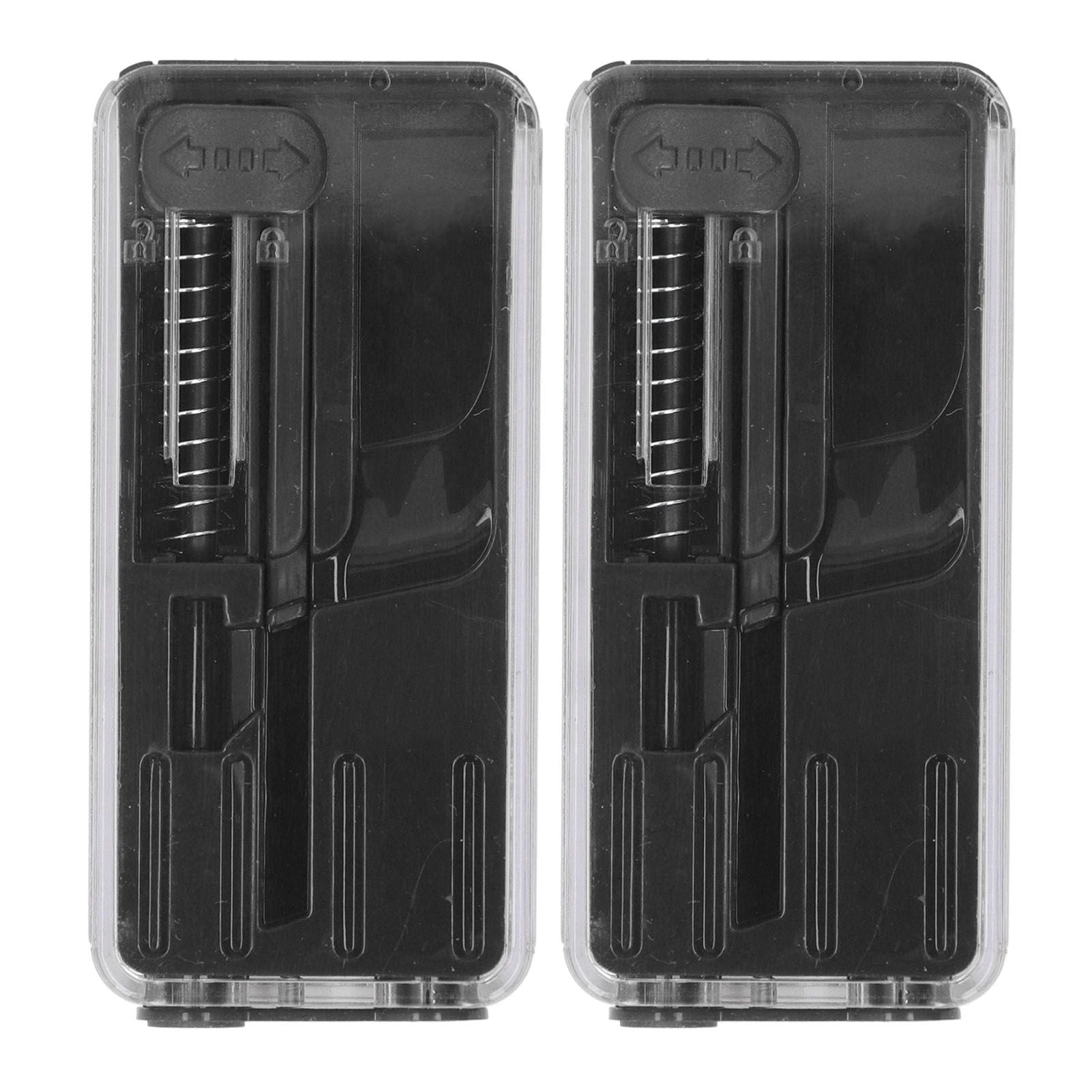 2PCS Cigarette Explosion Beads Pushers Peppermint Cigarette Bursting Beads Pusher Box DIY Smoking Tools Black