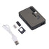 Cigarette Case with Lighter USB Rechargeable Replaceable Cigarette Lighting Wire Black Cigarette Holder