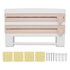 Cling Film Holder Wall Mount Multifunctional Cling Film Cutter with Screws for Kitchen Khaki