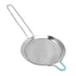 60 Mesh Fine Strainer Stainless Steel Handheld Flour Colander with Long Handle for Kitchen 14cm/5.5in