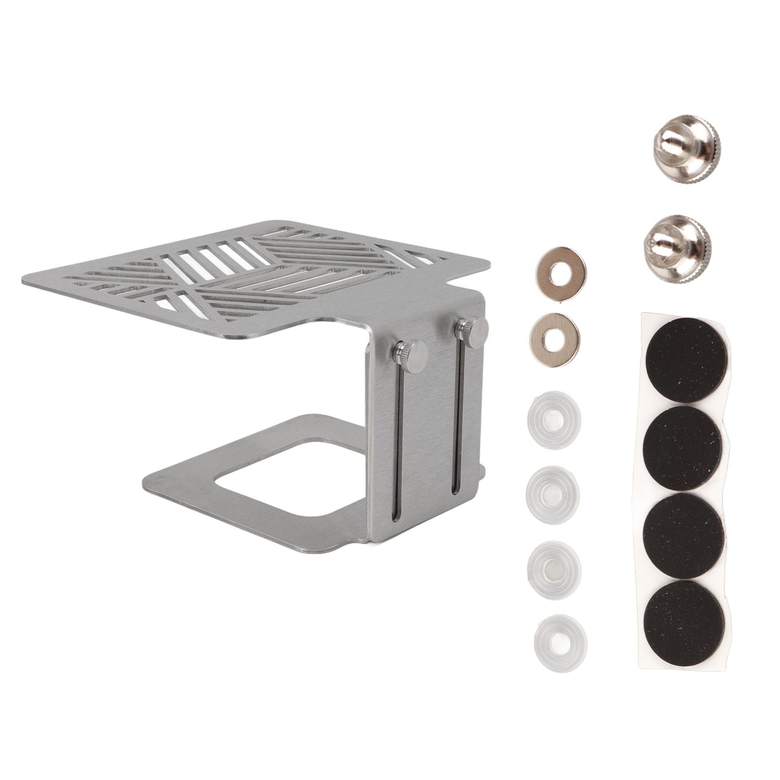 Coffee Machine Electronic Scale Rack 304 Stainless Steel Adjustable Height Coffee Machine Scale Weighing Stand Silver