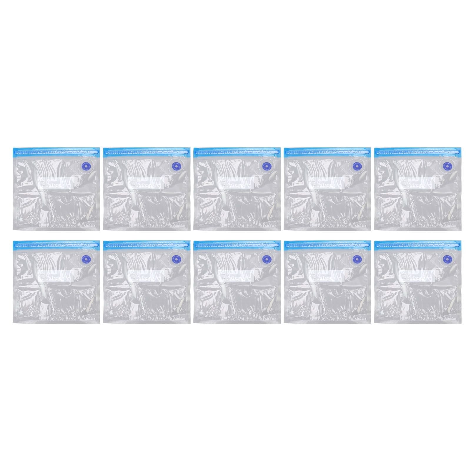10pcs Food Vacuum Bag 22x21cm Household Thickened Transparent Food Grade Vacuum Sealer Bag for Kitchen