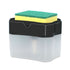 Dish Liquid Dispenser Durable Plastic Effort Saving Press Large Capacity Dish Detergent Dispenser for Kitchen Home Black