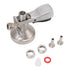 G Type Beer Keg Coupler Stainless Steel Probe Brass Body Triangular Beer Dispenser Accessory for Bar Party
