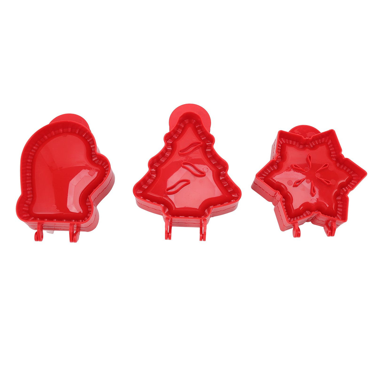 3 Pcs Pocket Pie Molds Christmas Tree Star Glove Shape Dough Presser Mini Hand Pie Mold Set Pie Maker for Christmas Baking