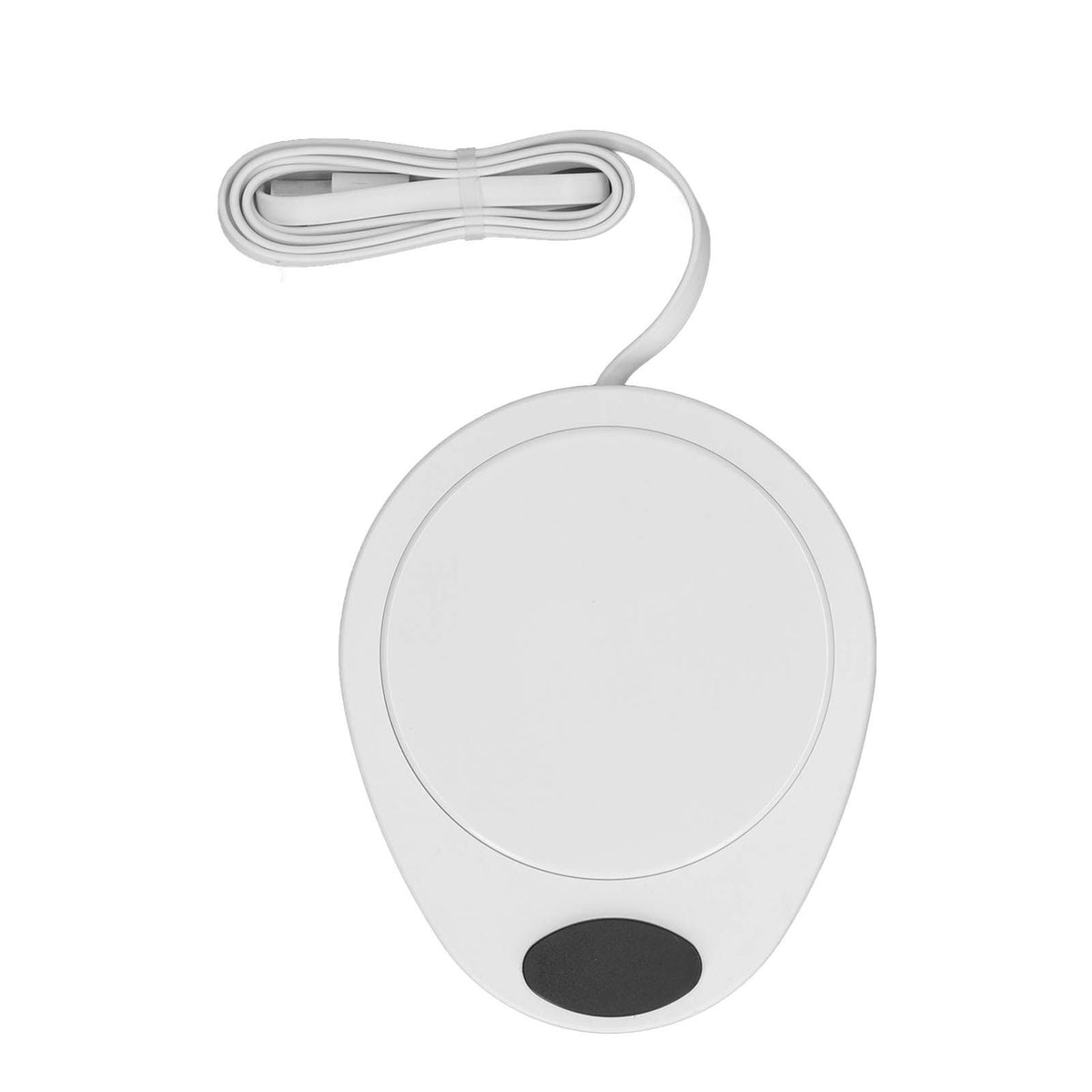 USB Mug Warmer Constant Temp Waterproof Adjustable Electric Beverage Heating Plate for Ceramic Coffee Cups White