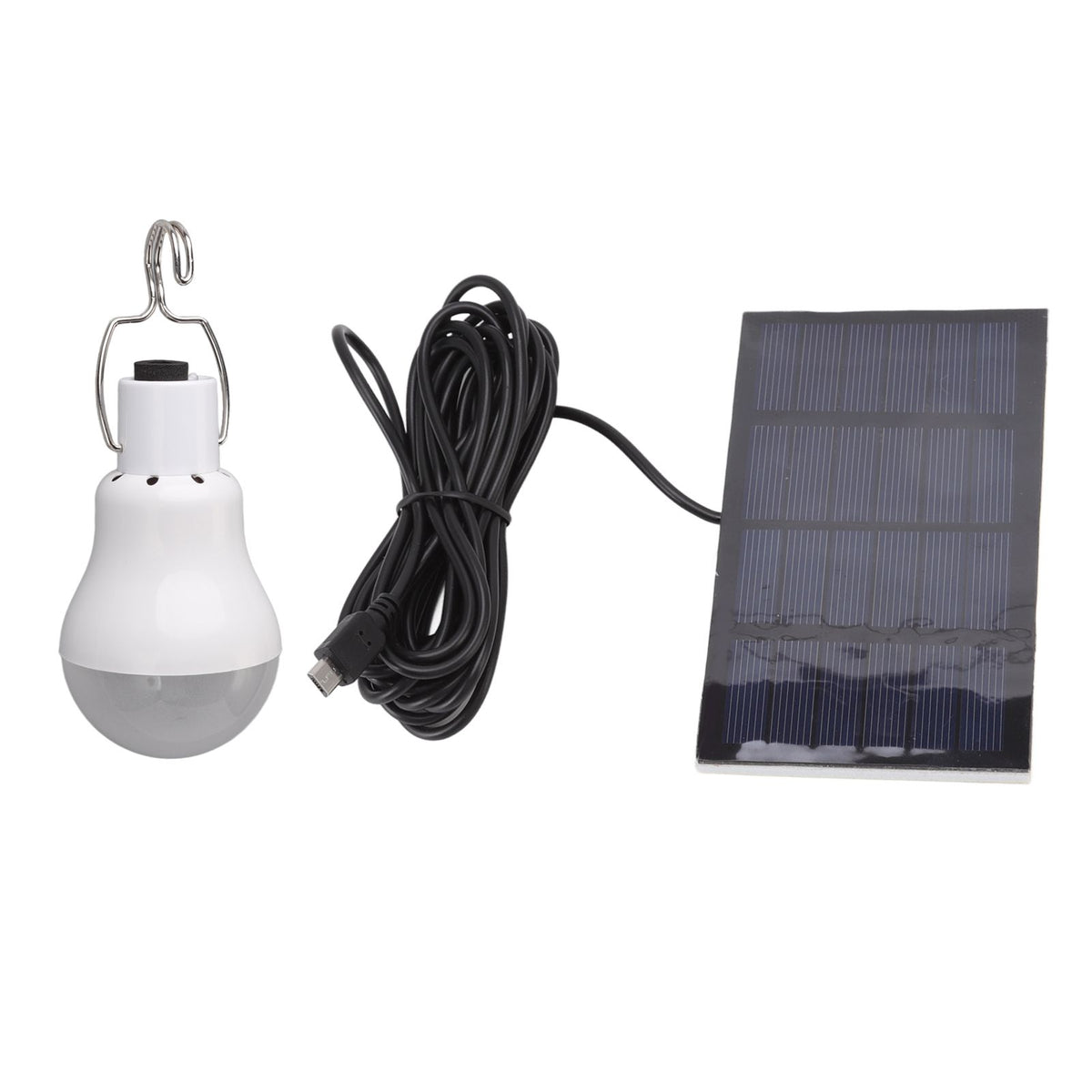 Portable Solar LED Light Bulb Rechargeable Solar Light Bulb for Outdoor Hiking Fishing Camping Tent