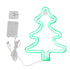 Christmas Neon Sign Christmas Tree Shape Neon Light USB Decorative Night Light for Desk Wall Display