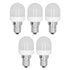 5pcs Light Bulbs E12 Thread Soft Light 1.5W 75LM LED Light Bulbs for Desk Lamp Ceiling Fan Lamp Wall Lamp AC220V Warm Light 6000K