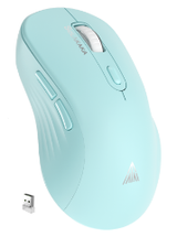 SM69 Dual Mode Wireless Gaming Mouse, Rechargeable RGB Ergonomic Mice with Adjustable DPI ,green