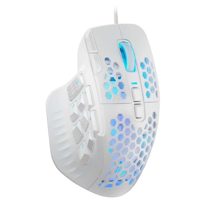 SOLAKAKA SM809 Pro Triple-Mode Wireless Gaming Mouse，white