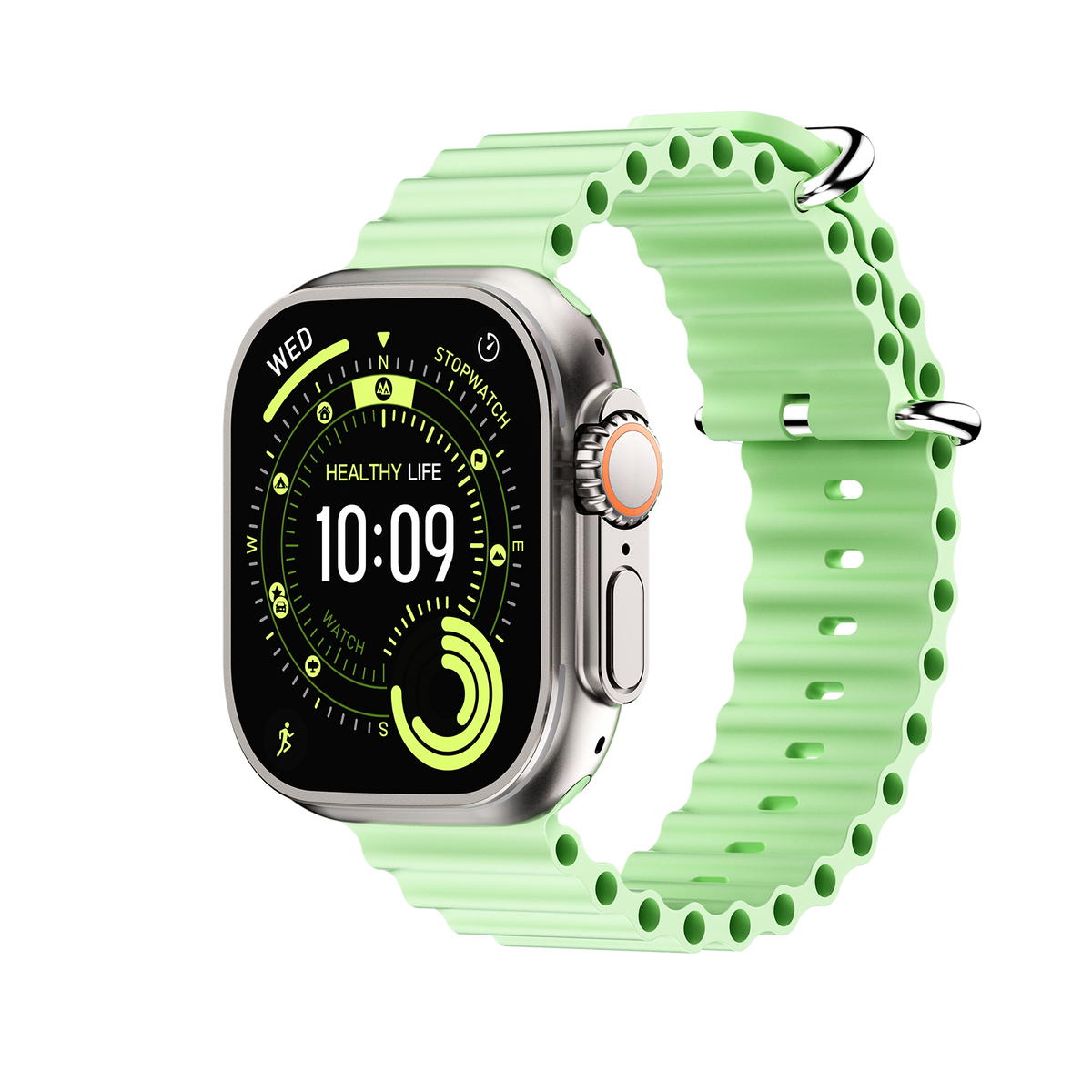 DT Ultra5pro Smart Watch, Full Touch Fitness Watch for Men Women，green