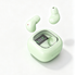 Y19 Mini Hidden Sleep Wireless Bluetooth Earbuds with LED Digital Display，green