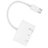 Headphone Splitter 3 in 1 USB to C Transfer Double 3.5mm AUX Audio Headset