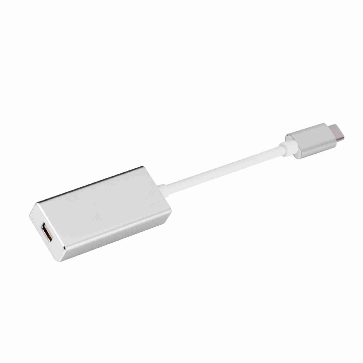 USB3.1 Typec To Mini DP Adapter USBC to Mini DP Adapter For Macbook Silver