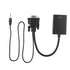 VGA to HDMI Adapter With Audio For Projector PC HDTV 1080P