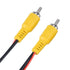 2PCS RCA M/M Nickel Plated Plug Audio Video Cord(20m)