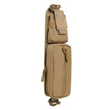 Shoulder Strap Bag Backpack Sundries Pouch Molle Accessory Pouch Tactical Additional Bag Multifunctional EDC - Khaki