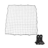 Soccer Training Equipment Adjustable Angle Rebounder Net with 20 Elastic Ropes for Beginner Training Portable Kickback - Black