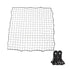 Soccer Training Equipment Adjustable Angle Rebounder Net with 20 Elastic Ropes for Beginner Training Portable Kickback - Black
