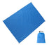 Camping Ground Sheet Waterproof Silver Coated Sunlight Resistant Quick Dry Outdoor Mat - Blue 230*140cm