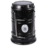 Portable Rechargeable Solar LED Lantern for Camping, Self-Collapsible and Powerful