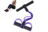 6 Tube Resistance Band Ankle Puller Foot Pedal Fitness Exercise Rope - Purple