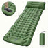 Portable Sleeping Pad, Camping Inflatable Mattress With Pillows, Folding Ultralight Air Cushion For Outdoor Hiking Trekking well - Green