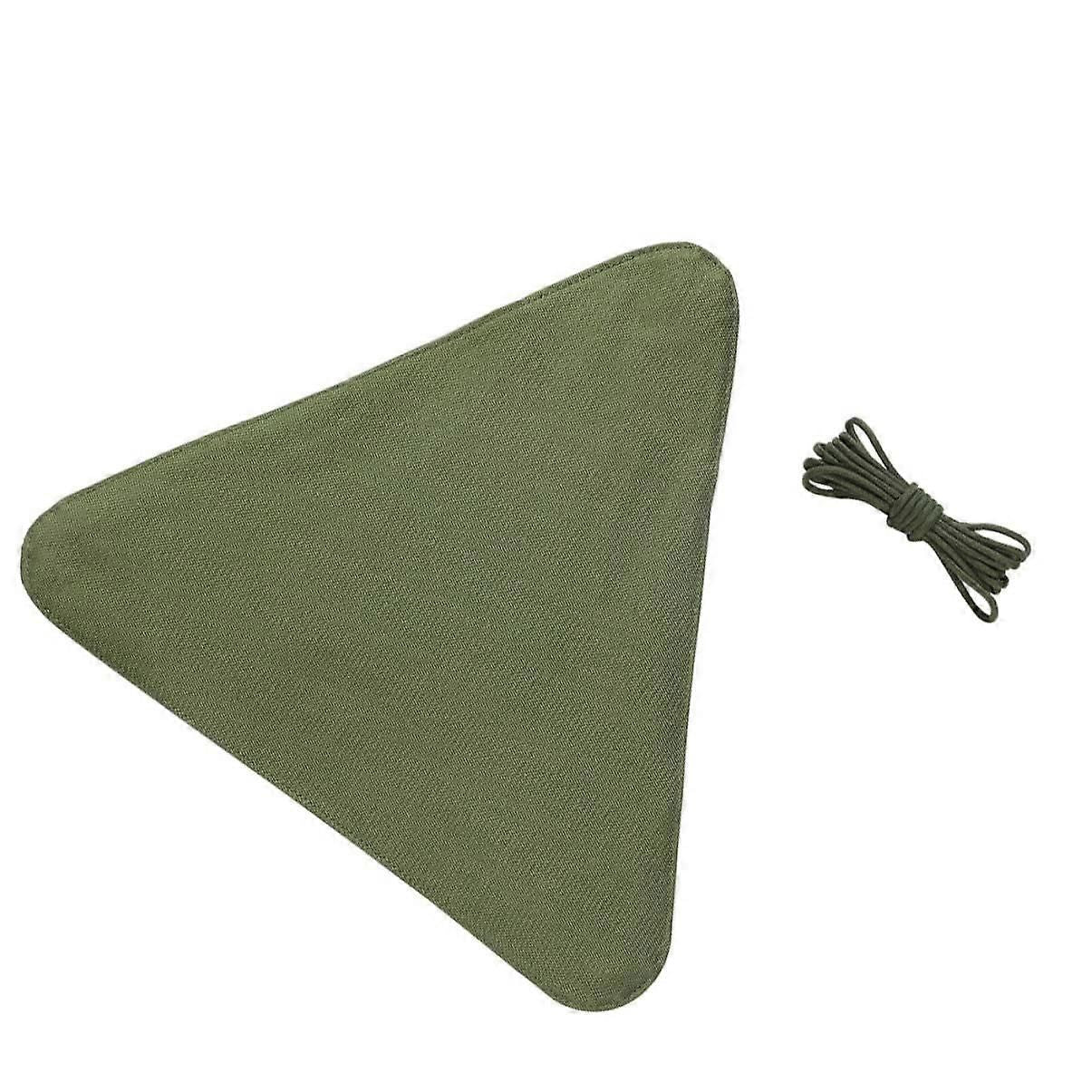 Durable Nylon Camping Stool with Stable Triangle Design, Breathable Seat Cover for Fishing and Hiking