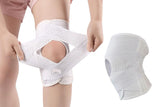 Knee Brace with Side Stabilizers for Meniscus Tear Knee Pain Breathe Knee Sleeve Relieve Knee Pain Injury Recovery for Working Out, Knee Support -White / M