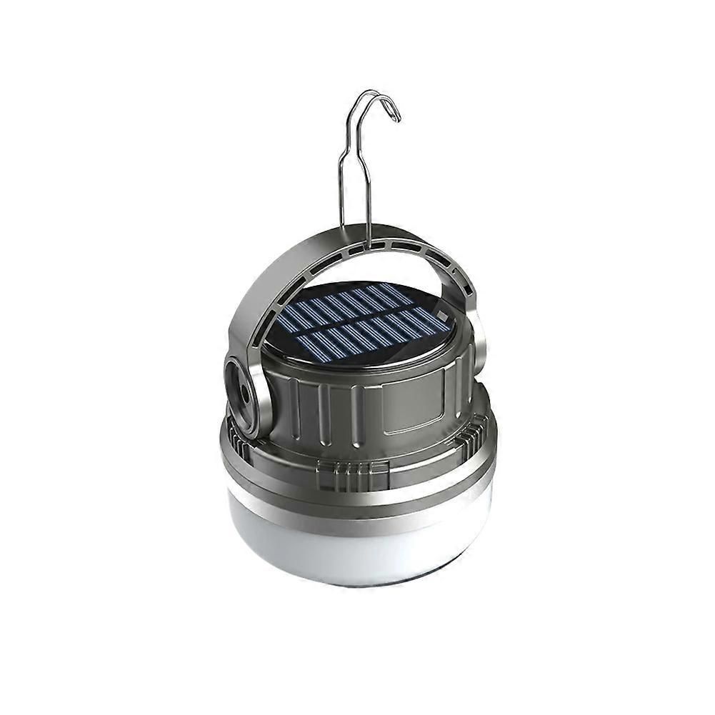 Portable Camping Light Waterproof USB Solar Charging 1500mah 3-Speed Adjustable Green