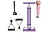 1 Set 4-in-1 Resistance Band Pedal Puller for Sit-Up Home Gym Yoga Pilates - 3 Tubes