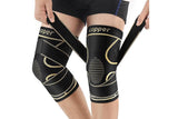2 Pack Copper Knee Braces with Strap for Knee Pain Women Men Knee Support - XXL