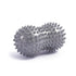 Spiky Peanut Massage Ball Deep Tissue Muscle Roller PVC Foot Massage Ball for Myofascial Release Trigger Point Therapy Yoga Fitness - Gray