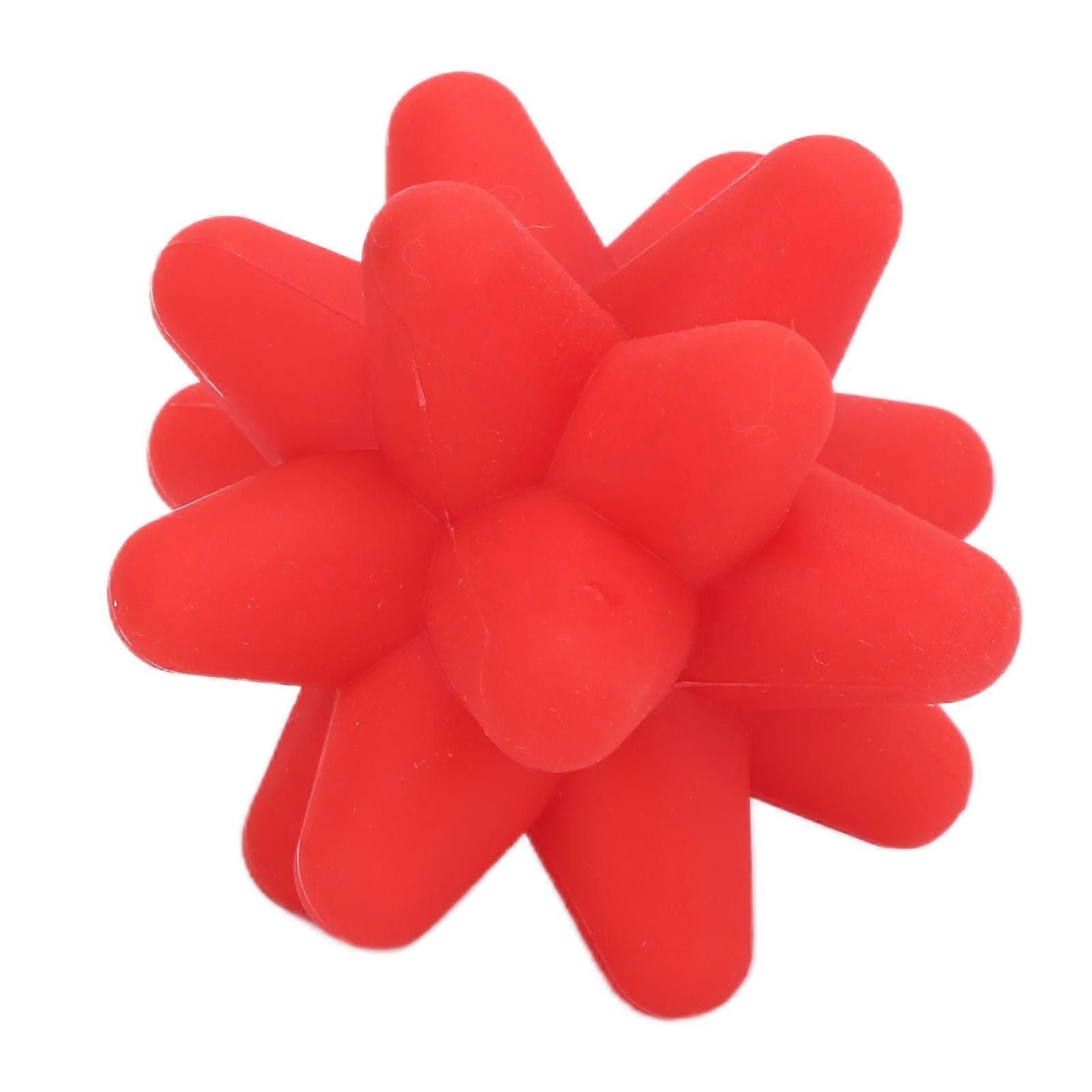 2Pcs Yoga Fitness Muscle Relaxation Hedgehog Massage Ball Portable Acupoint Fascia Massage Ball - Red