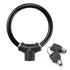 Rings Shape Bicycles Antitheft Lock High Security Mountain Bicycles Lock - Black