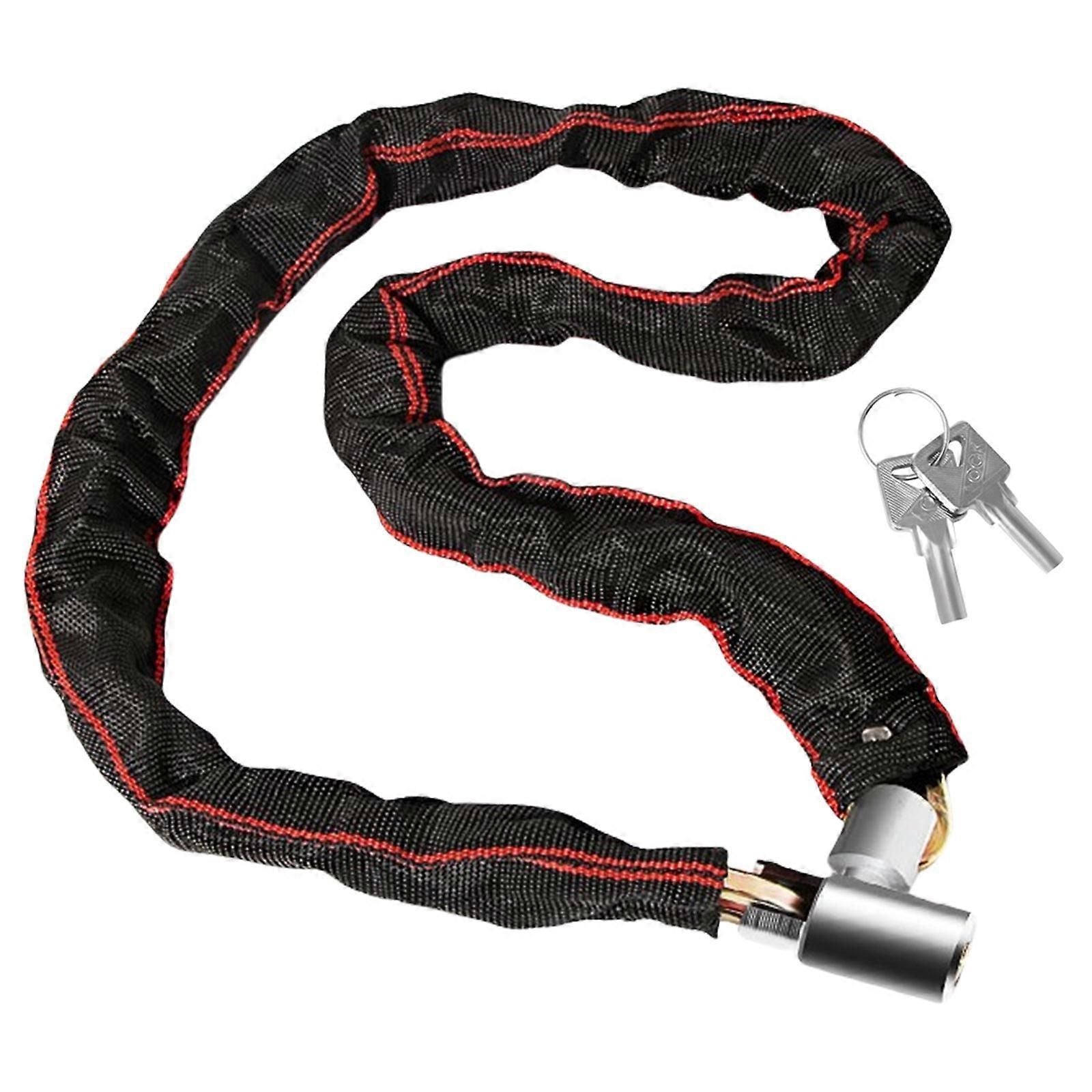 Bicycles Lock Heavy Duty Cycling Locks for Cycle, Motorcycle, Bicycles Locks High Security Bike Chain Lock with 2 Key Multicolor - 165cm