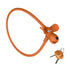 Portable Bike Cable Lock with Silicone Cover, Lightweight Anti-Theft Bicycle Security Lock, Cookie Dog Design - Brown