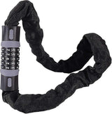 Bike Chain Lock, 5 Digit Combination High Security Bicycle Lock Resettable Heavy Duty Cycling Chain Locks for Bicycle - 0.9m