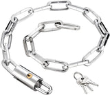 Heavy Duty Bike Chain Lock, Anti-Theft Security Lock for Bicycle, Motorcycle, Gate, Fence and Outdoor Use - 2m