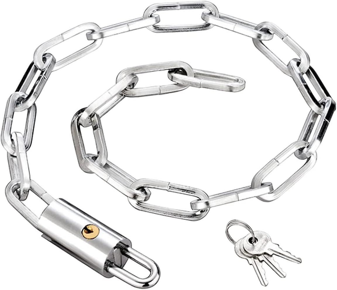Heavy Duty Bike Chain Lock, Anti-Theft Security Lock for Bicycle, Motorcycle, Gate, Fence and Outdoor Use - 2m