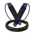 Adjustable Speed Jump Rope with Soft Memory Foam Handles, Tangle-Free Skipping Rope for Fitness, Cardio Workout & Exercise - Blue