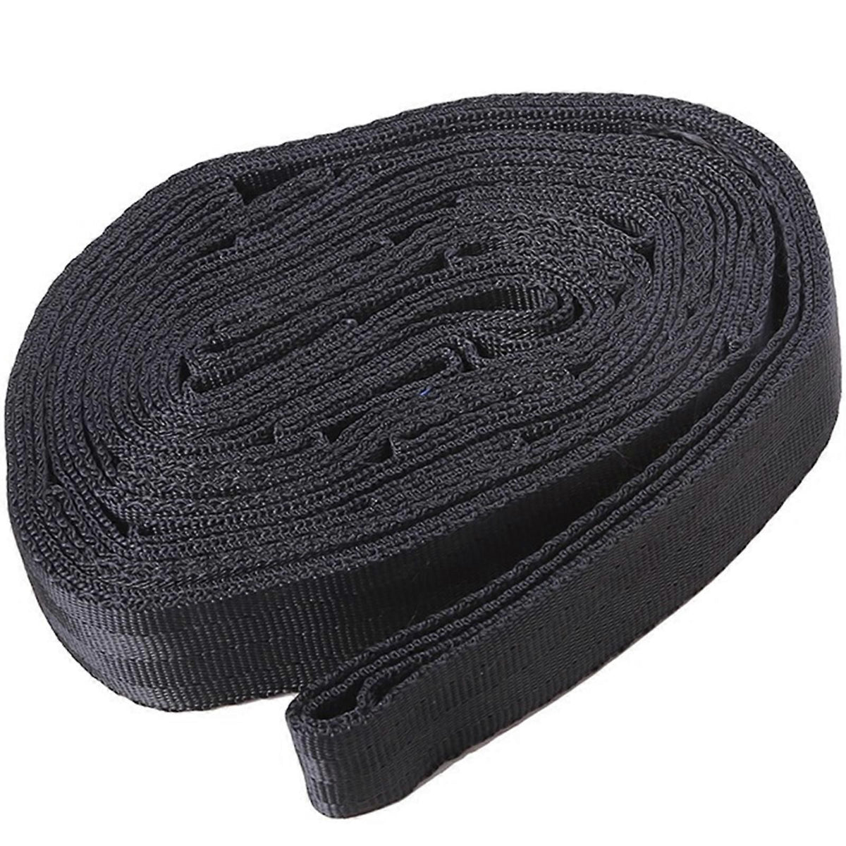 2pcs Hammock Tree Straps Set Effortless Operation Lightweight Stretching Straps Suitable for Hiking Camping - Black