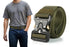 Nylon Tactical Belt Quick-Release for Outdoor Work Daily - Army Green
