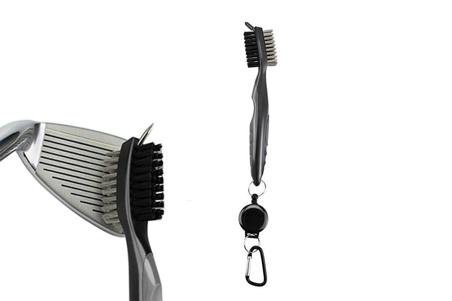 Golf Club Cleaning Brush Reel Groove Cleaner Tool -Grey