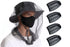 5Pcs Mosquito Head Net Bug Net Hat for Camping Hiking Fishing Gardening - Black