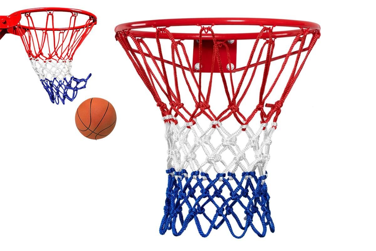 Heavy Duty Basketball Net 12 Loops Indoor Outdoor Basketball Replacement Net Anti-tangle