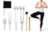 4PCS Tuning Fork Set With Mallet Sound Tool Sensory Tuning Forks