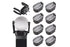 8Pcs Foldable Golf Ball Pick Up Claw Sucker Put On Putter Grip Golf Ball Pick Up Retriever Grabber Golf Accessories