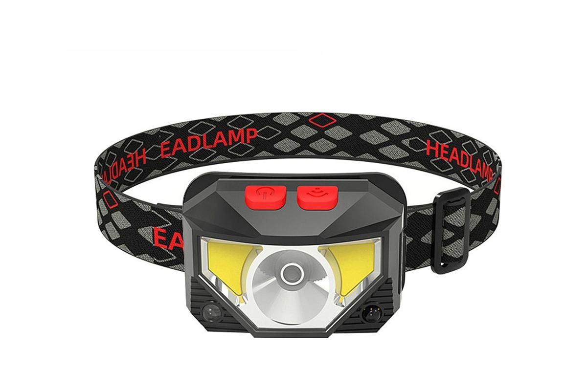 Rechargeable Motion Sensor LED Headlamp Head Torch Headlight